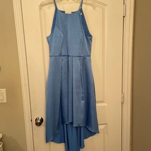 Aidan Mattox High Low Cocktail Dress Light Blue Size 10